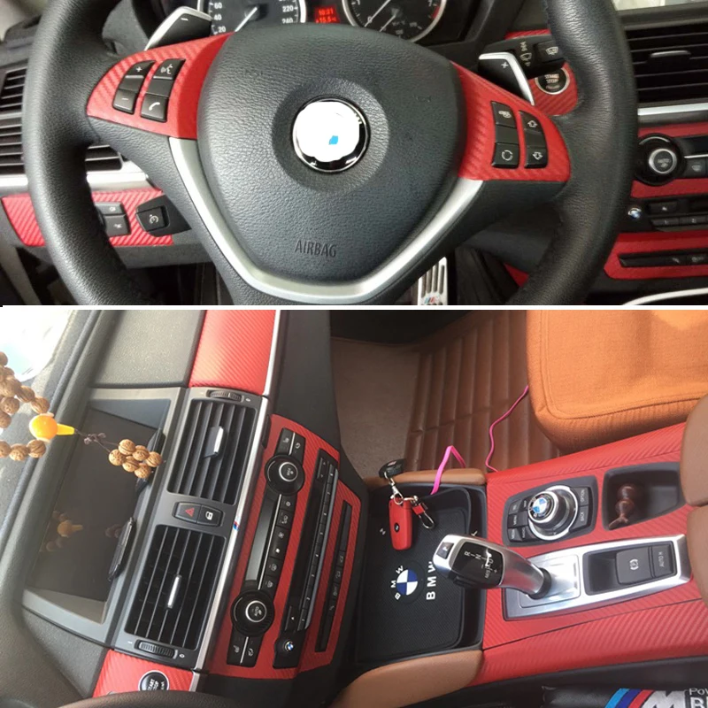 Самоклеящиеся автомобильные наклейки для BMW X5 E70/X6 E71 виниловые и из углеродного