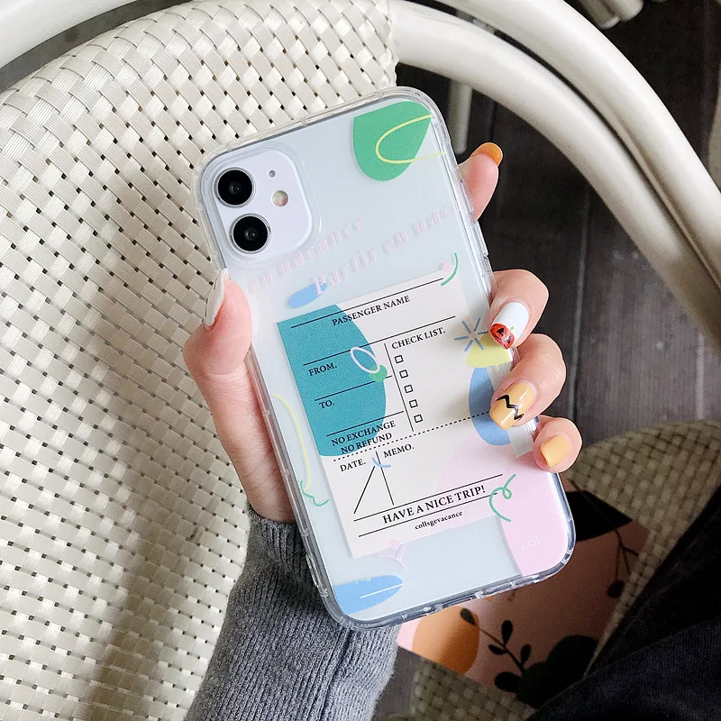 Корейский модный ретро милый чехол для телефона iPhone 11 Pro Max Xr Xs X 7 8 Plus SE силиконовый