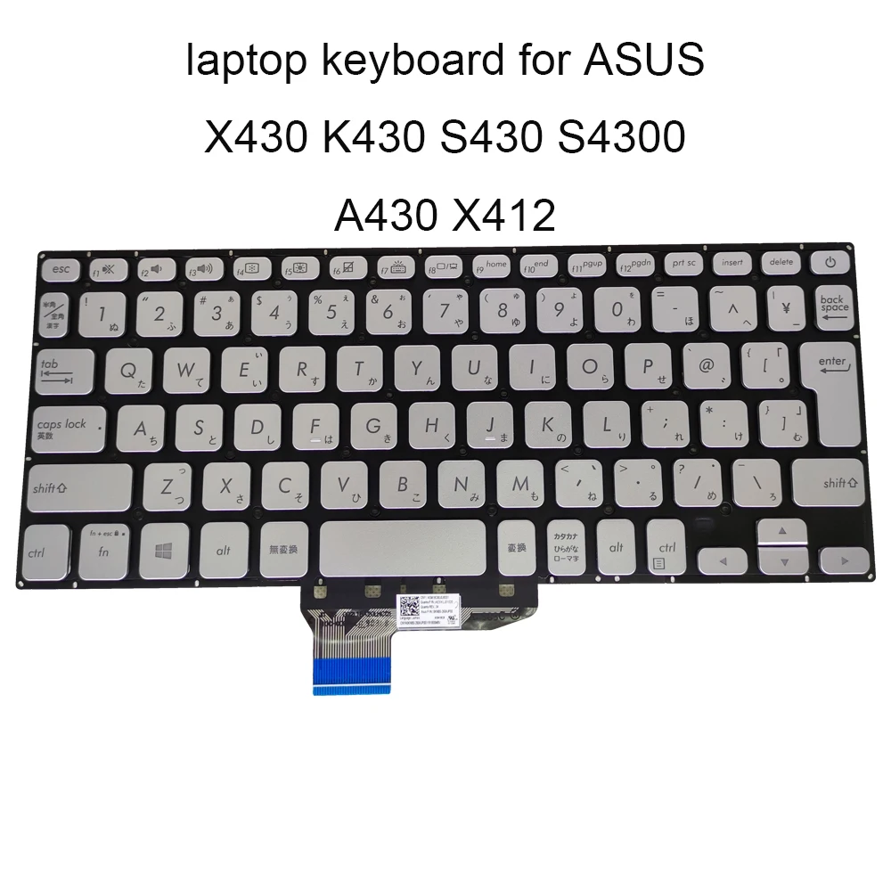 

Replacement Keyboards for ASUS Vivobook 14s X430 FA S430 X412 JP Japanese backlit black silver 0KNB0 2608JP00 260AJP00 sale