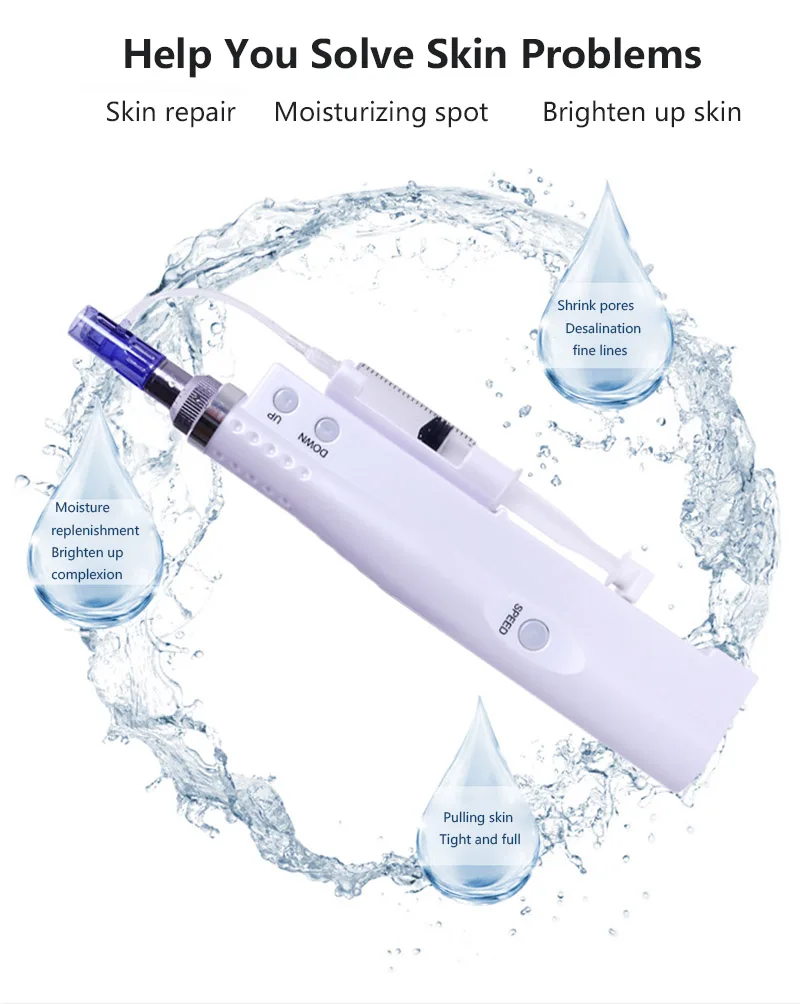  Portable Smart Injector Water Mesotherapy Hydra Injector 2 In 1 Use Meso Guns Derma Pen Injection F