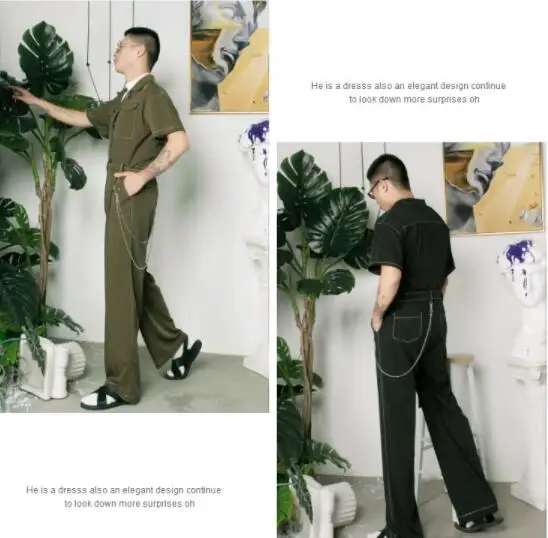 S-6XL! мужские весенне-летние повседневные брюки с короткими рукавами и отворотами
