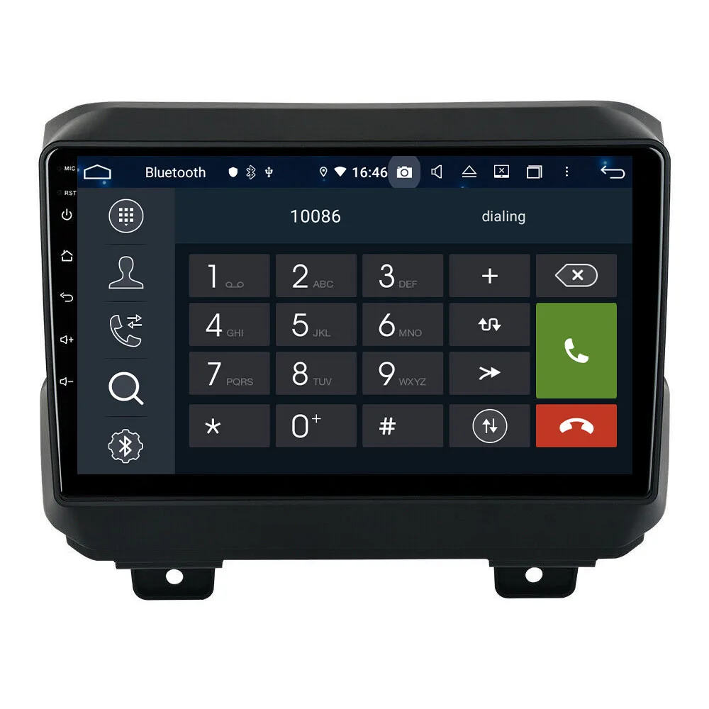" Android 9,0 автомобильный мультимедийный плеер стерео gps для Jeep Wrangler навигационное головное устройство радио DSP 2.5D+ ips