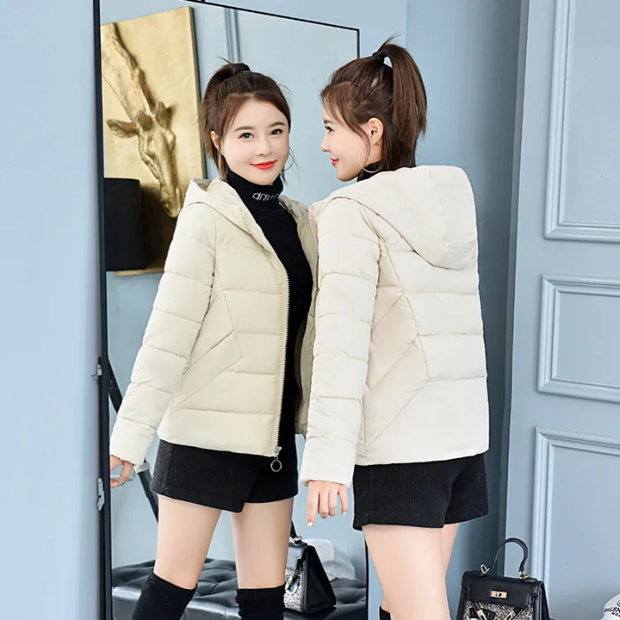 

2019 Fat Mm Slim Fit Short down Jacket Cotton-padded Clothes Student Coat Short-height Thick Winter Cotton-padded Clothes