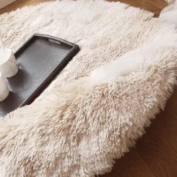 

Multicolored Warm Shaggy Anti-Skid Floor Carpet Fluffy Rugs Area Rug Mat Hotel Living Room Home Decoration Sofa Bedroom