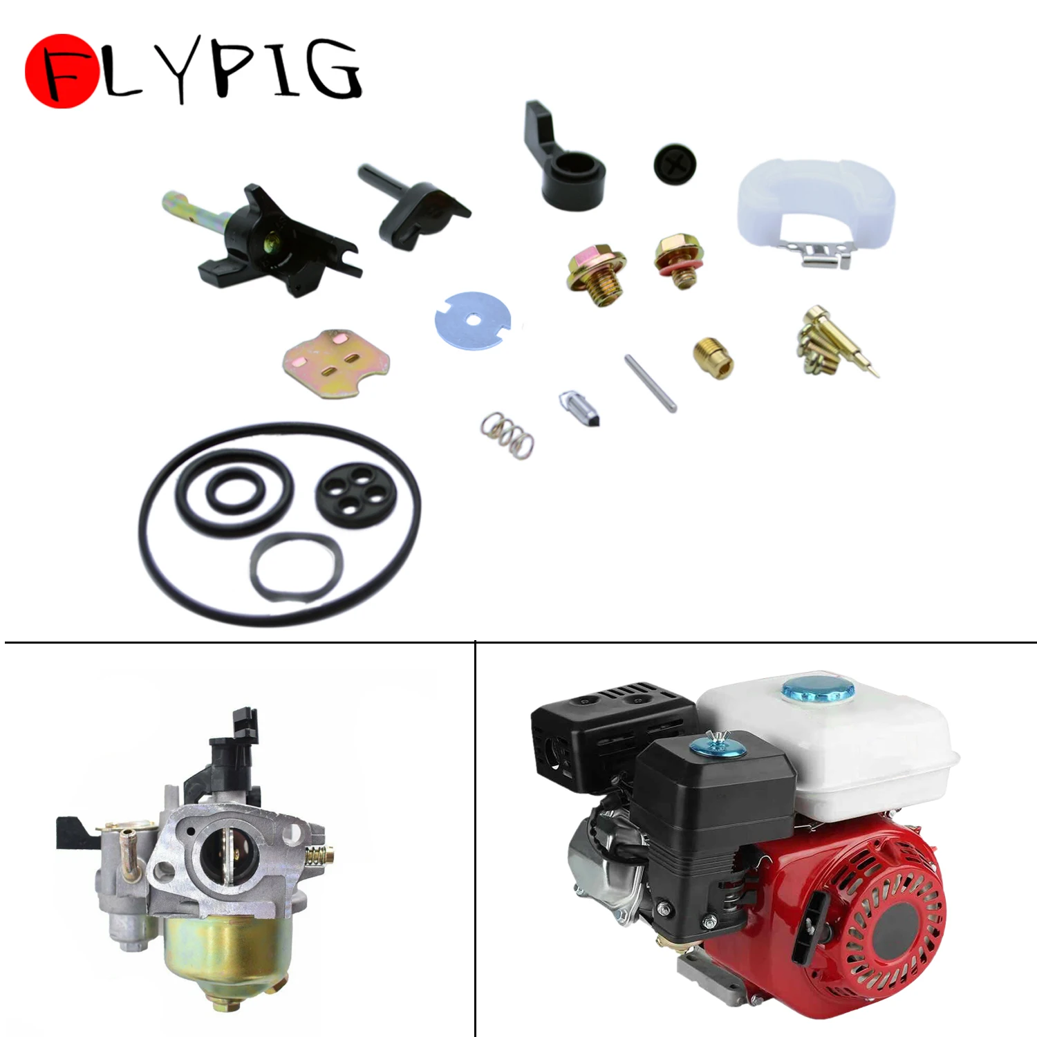 Carburetor Rebuild Repair Kit for Honda GX120 GX160 GX200 GX270 GX390 168F 5.5HP 6.5HP Strimmer Generator Mower Small Engines chainsaw carburetor repair kit