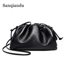 Женская струнная сумка из натуральной кожи, мини-сумка через плечо для девочек, сумки через плечо, маленькие сумки на плечо из натуральной кожи, женская сумка