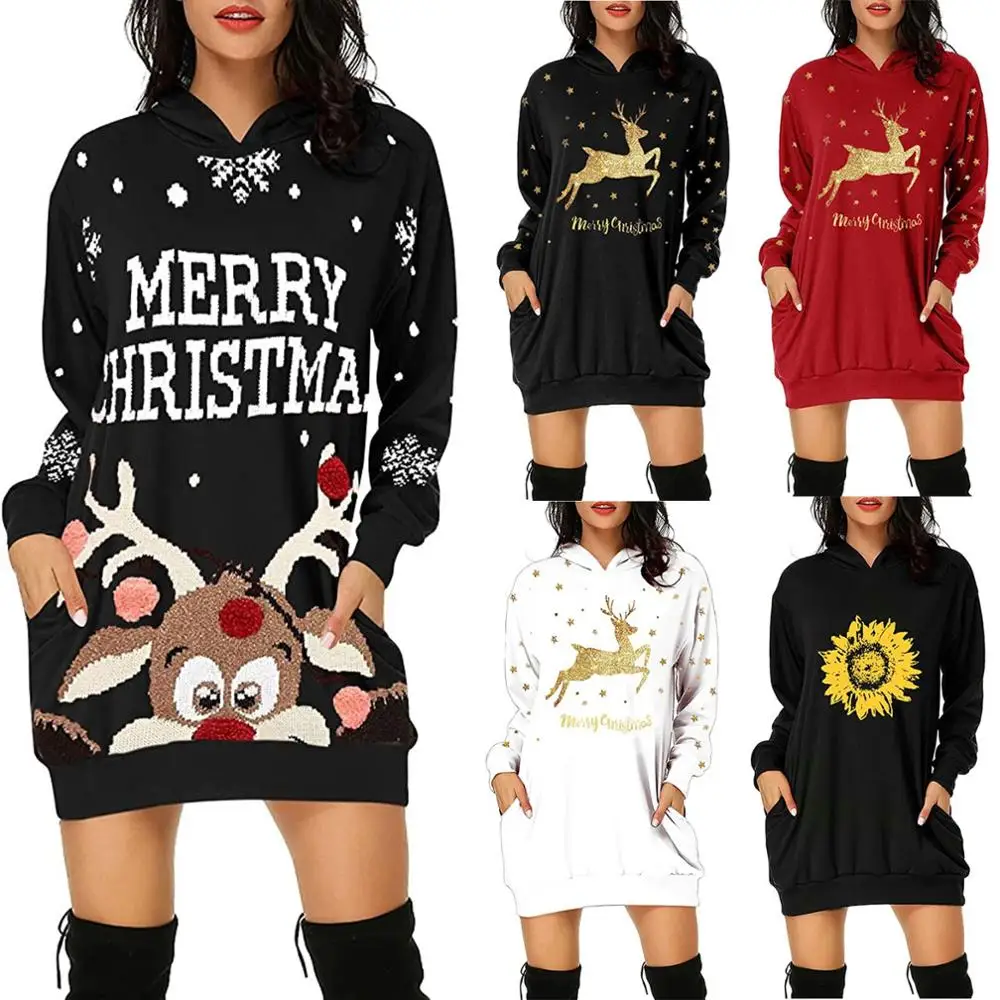 Women Christmas Sweatshirt & Christmas Hoodie with Pocket – Borkut