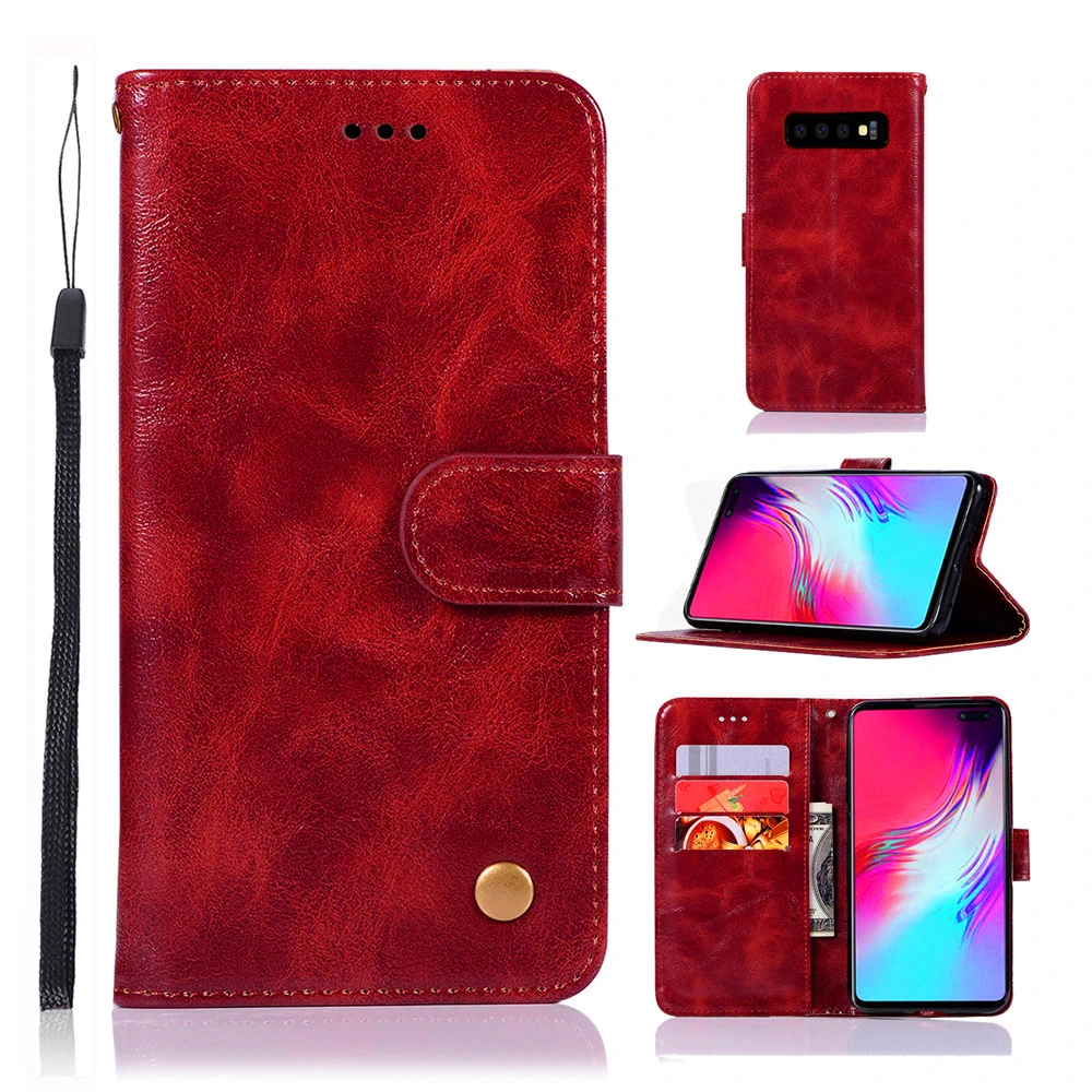 Модный чехол-бумажник чехол для телефона для samsung Galaxy S10 5G S10E S10 Lite S10 S9 S8 плюс S7 S6 край S5 чехол из искусственной кожи с откидной крышкой чехол