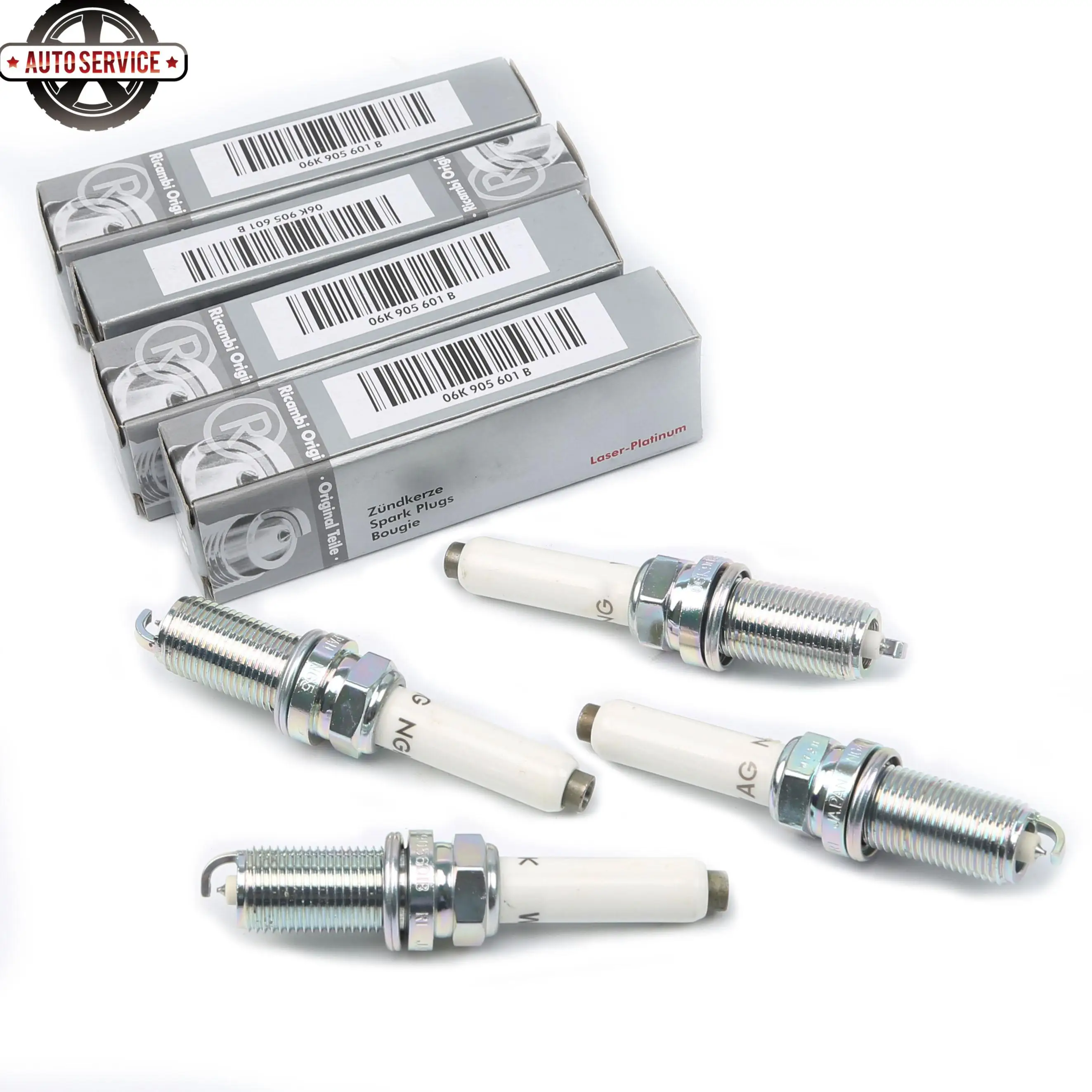 Комплект из 4 свечей зажигания лазерная Платина для Audi A4 A5 A6 A7 A8 TT VW Tiguan Passat Touareg Golf