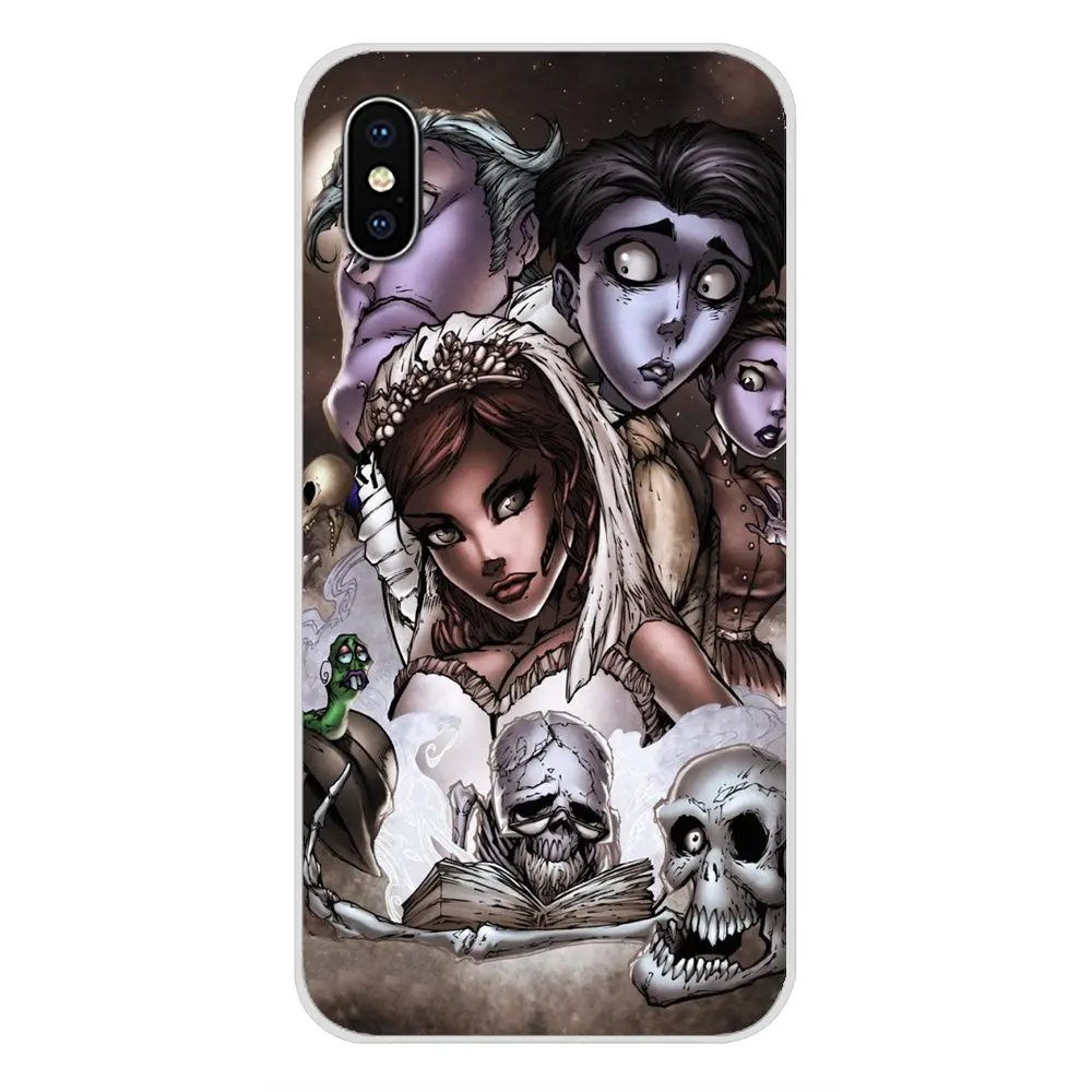 Прозрачные чехлы из ТПУ для huawei G7 G8 P7 P8 P9 P10 P20 P30 Lite Mini Pro P Smart Plus Tim Burton's Corpse невесты
