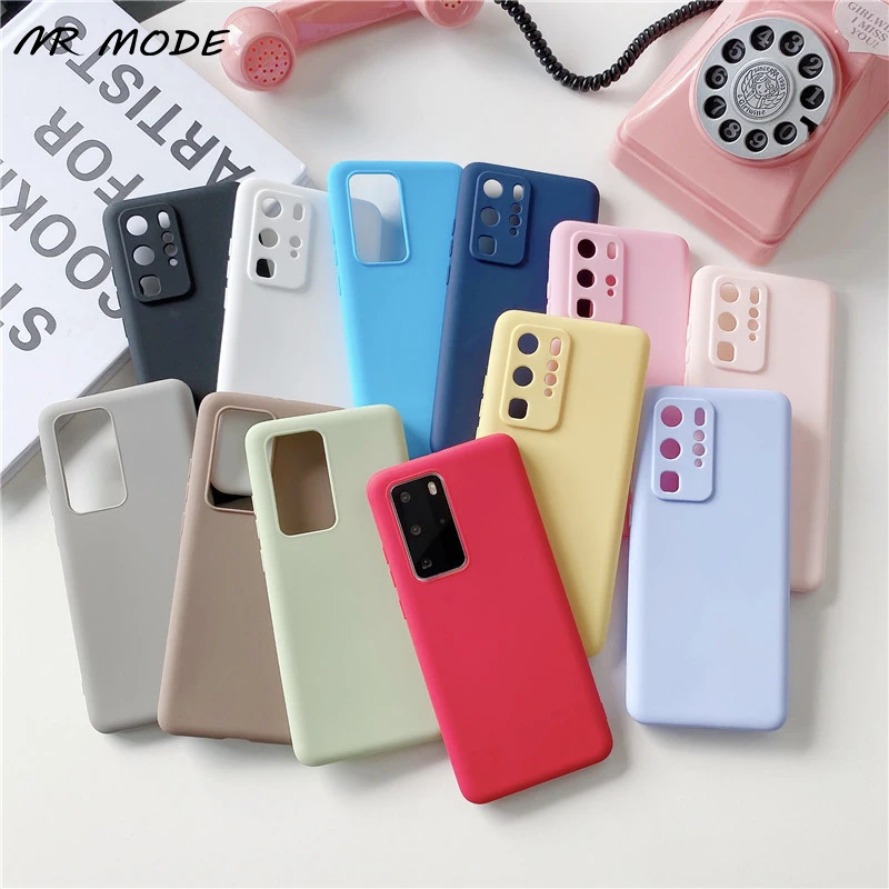 Matte Silicone Phone Case For Samsung Galaxy S20 Fan Edition Ultra S10 Plus Note 20 10 Lite Soft TPU Candy Color Cover | Мобильные