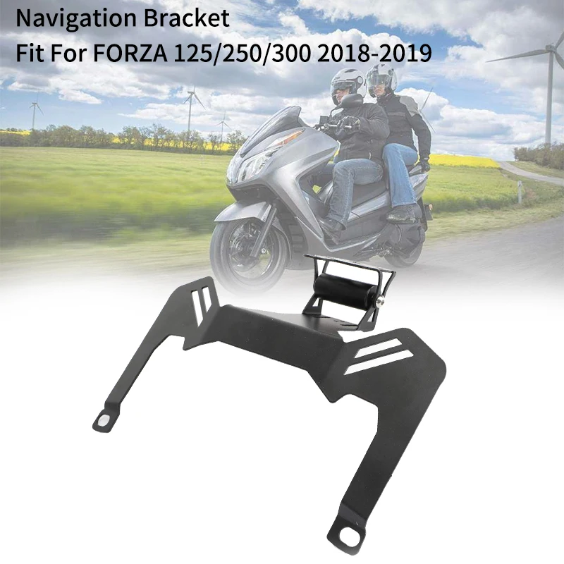 

Motorcycle Windshield Mount Navigation Bracket GPS Smartphone Holder Fit for Honda Forza 125/250/300 2018 2019