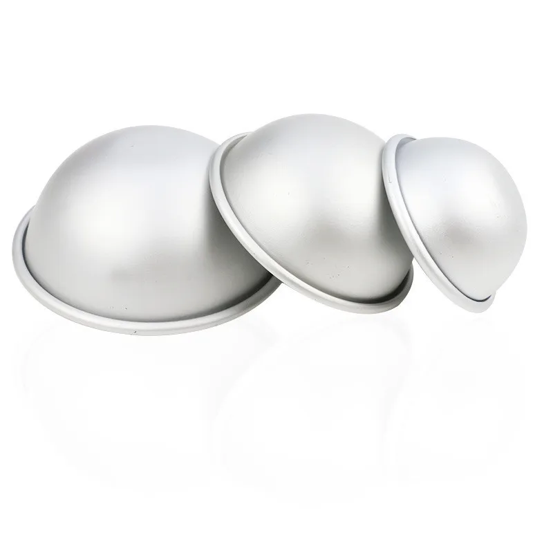 2pcs Semicircle Sphere Bath Mold Aluminium Alloy Bath Bomb Molds DIY Bathing Tool Salt Ball Homemade Crafting Gifts Mould 4
