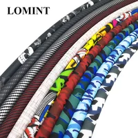 LOMINT Colourful Silicone Hookah Hoses Shisha Accessories Carbon Fiber Skull Black Blue Color ID 12mm OD 17mm LEN 1500mm LM-H056 1