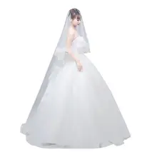 265 см Длинная свадебная вуаль белая сказочная Свадебная кружевная Фата головной убор свадебная вуаль аксессуар для волос для женщин невесты