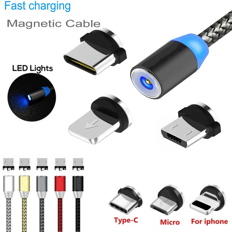 Магнитный USB кабель для зарядки и передачи данных 2018 А Type C Micro Samsung A7 2017 J5 J7