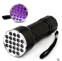 Оптовая Продажа УФ 21LED ультрафиолетовый луч фонарик детектор денег фонарик в настоящее время доступен фиолетовый фонарик 75 г