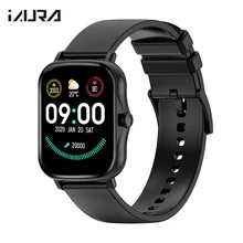 

IAURA 2021 Smart Watch Men Women 1.69 inch Full Touch Screen Fitness Tracker Watches IP67 Waterproof Sport Smartwatch pk P8 Plus