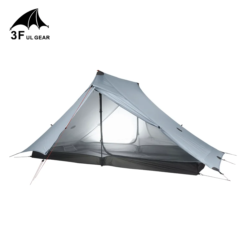 2 Person Outdoor Ultralight Camping Tent 3 Season Professional 20D Nylon Both Sides Silicon 3F UL GEAR LanShan 2 pro Portable Tent