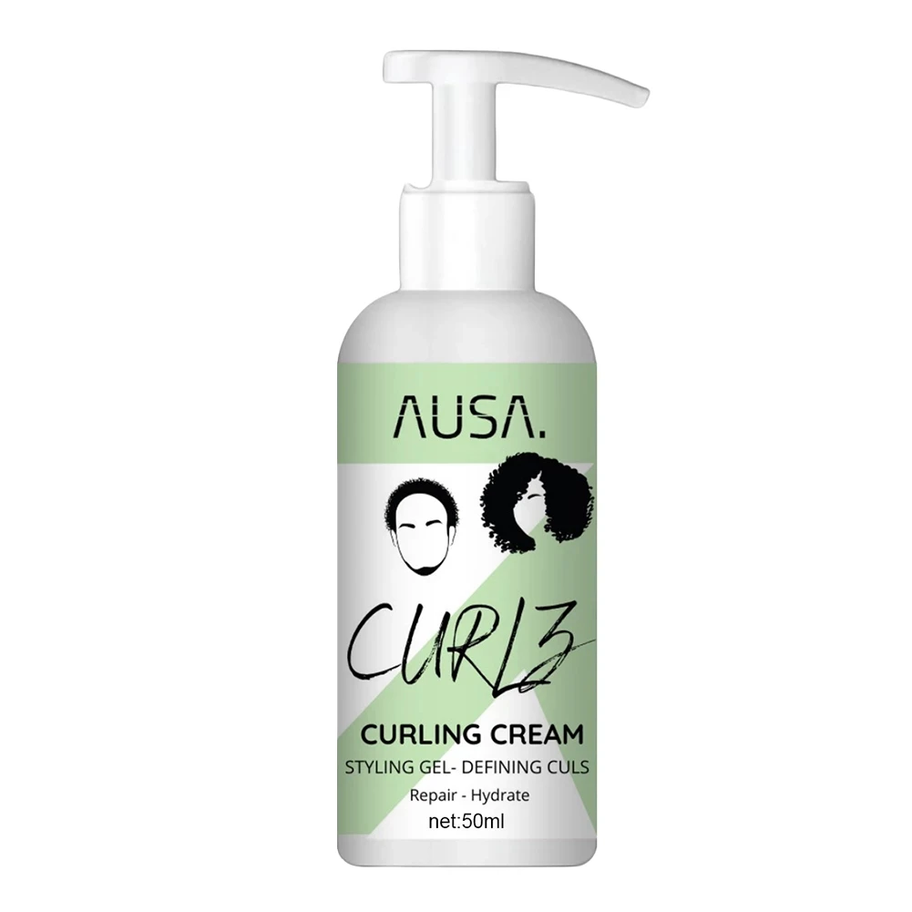 Hair Curls Boost Enhancers Elastin Elastic curly Hair Styling Defining Cream Anti frizz Moisturizing Repair Essence Bounzie