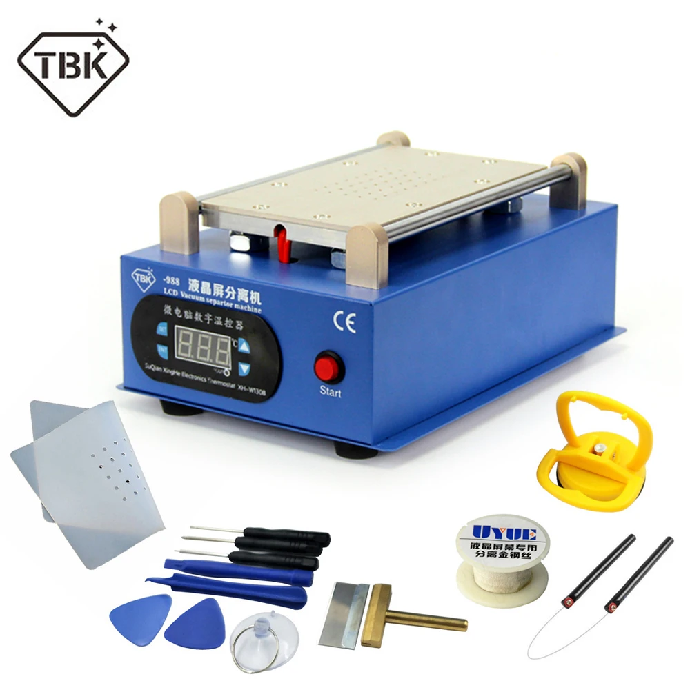 Package 1 220V TBK " ЖК-сепаратор машина комплект экран ремонтная машина встроенный насос вакуумный для IPhone samsung разборка ремонт - Цвет: Package 1 220V