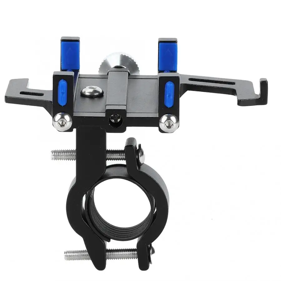 Bike Phone Holder Aluminum Alloy Adjustable Bicycle Handlebar Holder Non-slip Phone Bracket Outdoor Cycling Accessories