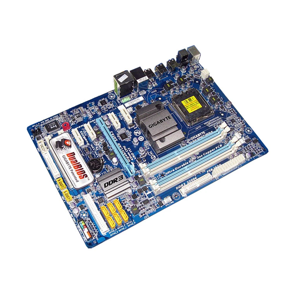 Оригинальная б/у настольная Материнская плата Gigabyte GA-EP45T-UD3LR P45 LGA 775 Core 2 Экстремальный/Core 2 Quad/Core 2 Duo 16G DDR3 ATX
