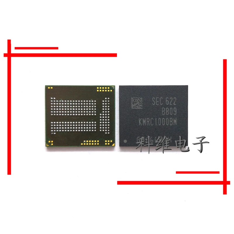 

1pcs/lot KMRC1000BM-B809 64 + 3 EMCP 221BGA font memory cell phone IC