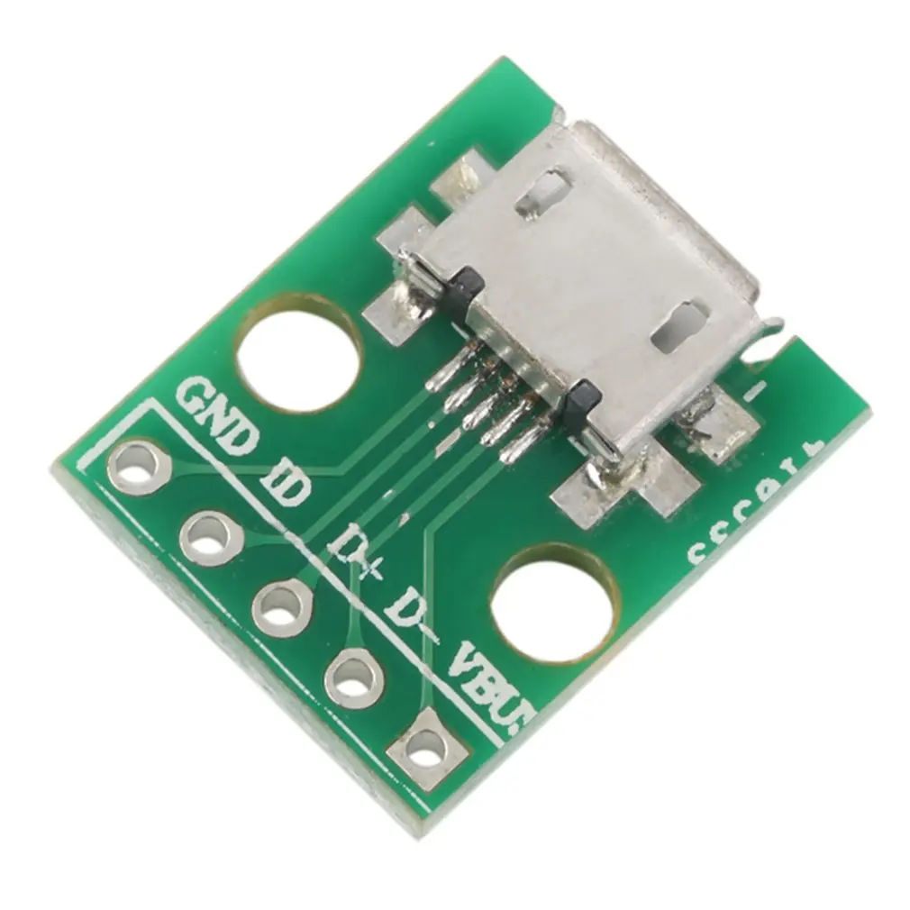 1 PCS MICRO USB to DIP Adapter 5pin female connector B type pcb converter Environmentally friendly materials | Электроника