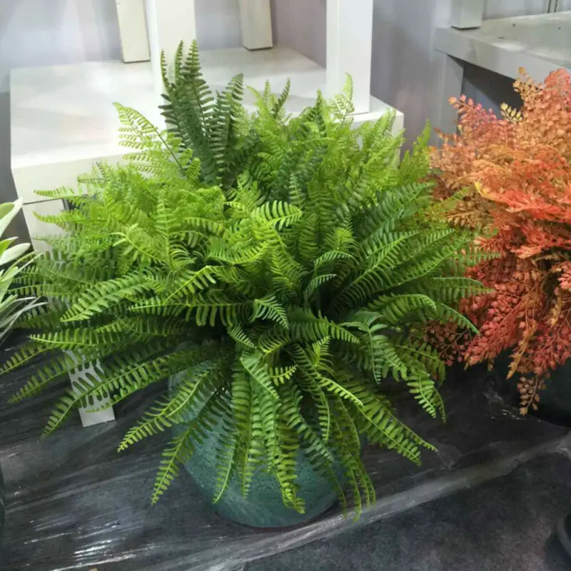 Пластиковые реалистичные искусственные листья папоротника Буш растения