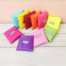 Новая нейлоновая складная сумка для покупок, удобная Полиэфирная Сумка Оксфорд для еды, модная одноцветная сумка, многоразовая сумка для покупок