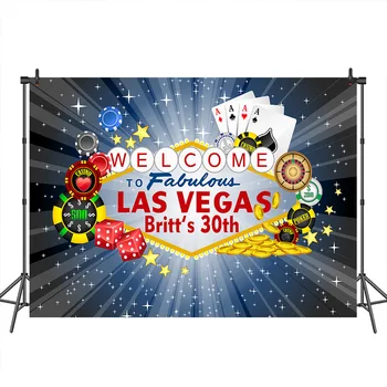 

Neoback Welcome to Las Vegas Party Backdrops Star Photography Backdrops Personalized Photographic Backgrounds for Photo Studio