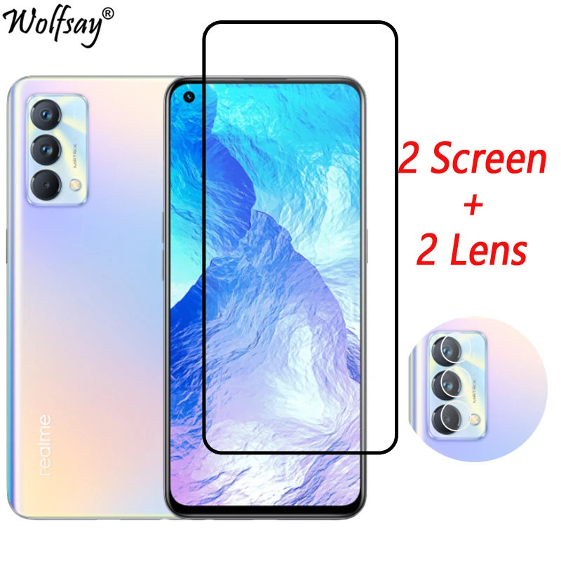 Закаленное стекло с полным покрытием для Realme GT Master защитная пленка экрана камеры
