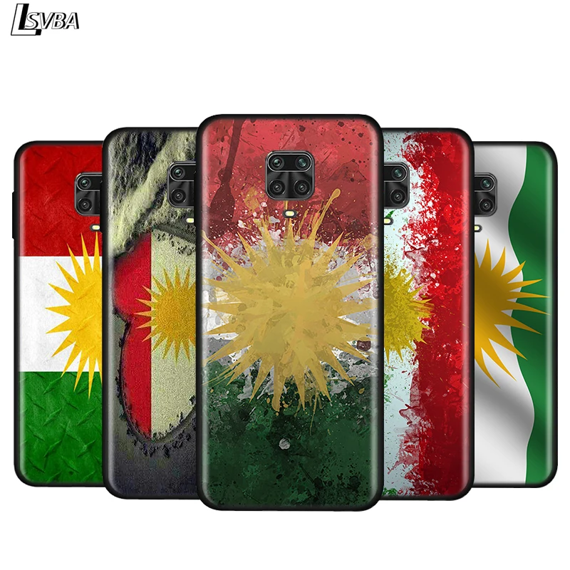 

Silicone Cover Kurdistan Flag For Xiaomi Redmi Note 9 9S Max 8T 8 7 6 5 Pro 5A 4X 4 Bright Black Phone Case