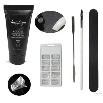 

Poly Gel Set Glue Slip Solution Manicure UV Building Art Professional Long Lasting Nail Extension DIY Glossy Polishing Strip