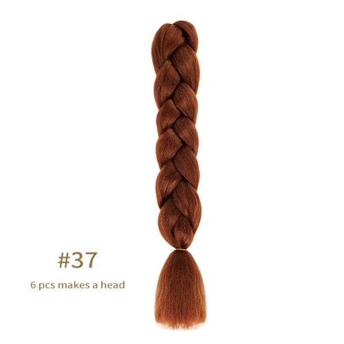 Synthetic jumb Braids Ombre Braiding Hair Extension Box Braid Hair Pink Purple Yellow Golden Colors hair 24inch kanekalons hair A37