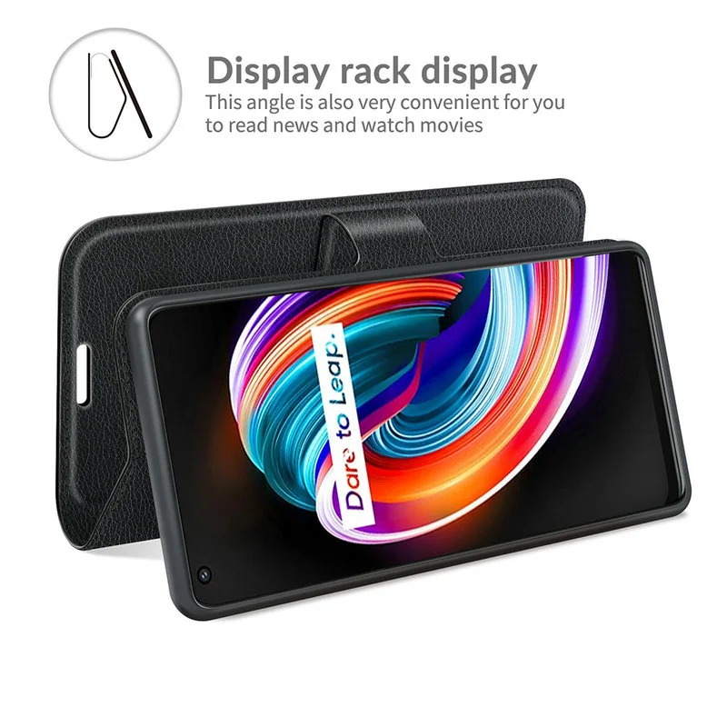 Wallet Phone Case Flip Leather Cover For Realme GT Master Edition 5G RMX3360 6.43" phone case leather phone case leather wallet case leather case smart mirror flip case