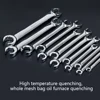 14x17mm Nut Spanner Brake Wrench For Car Repair Hand Tools Tubing Wrench Double Head Opening Wrench Crow's-Foot Spanner Set ► Photo 3/6