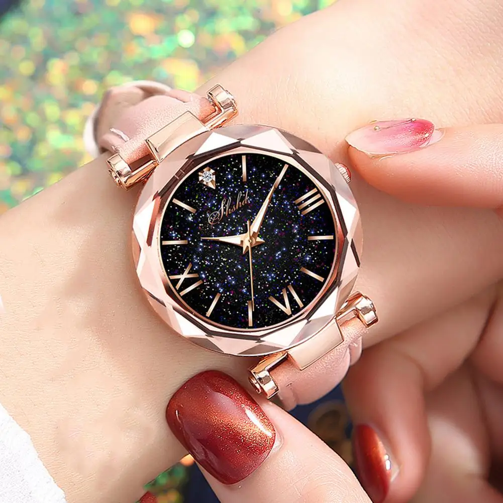 

Fine Luxury Women Watches Magnetic Starry Sky Female Clock Quartz Wristwatch Fashion Ladies For Chirstmas Birthday Present