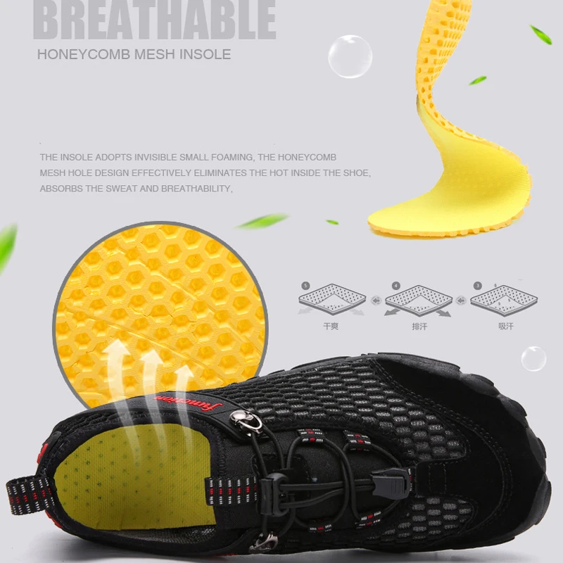 Мужские кроссовки для воды дышащие восхождения походов рыбалки пляжа спортивная