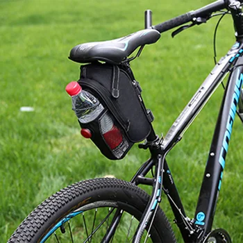 

Rainproof Dirtproof Bicycle Tail Bag with Tail Lights Mountain Bike Rear Bag ALS88