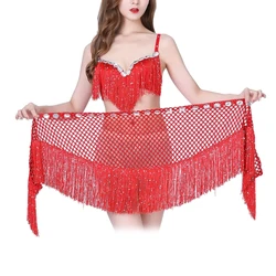 New Women  Hip Scarf For Oriental Dances Tassel Triangle  Belt Shawl Chiffon Hand kerchief