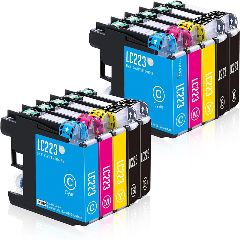 befon LC223 Ink Cartridges Compatible for Brother DCP-J4120DW DCP-J562DW MFC-J5320DW J880DW J5620DW J5625DW J680DW J4625DW replacement ink cartridges for brother printers Ink Cartridges