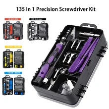 

WOZOBUY Computer Repair Kit,135 in 1 Magnetic Multi-Function Precision Screwdriver Kit,For repairing Computer,laptops,Iphone