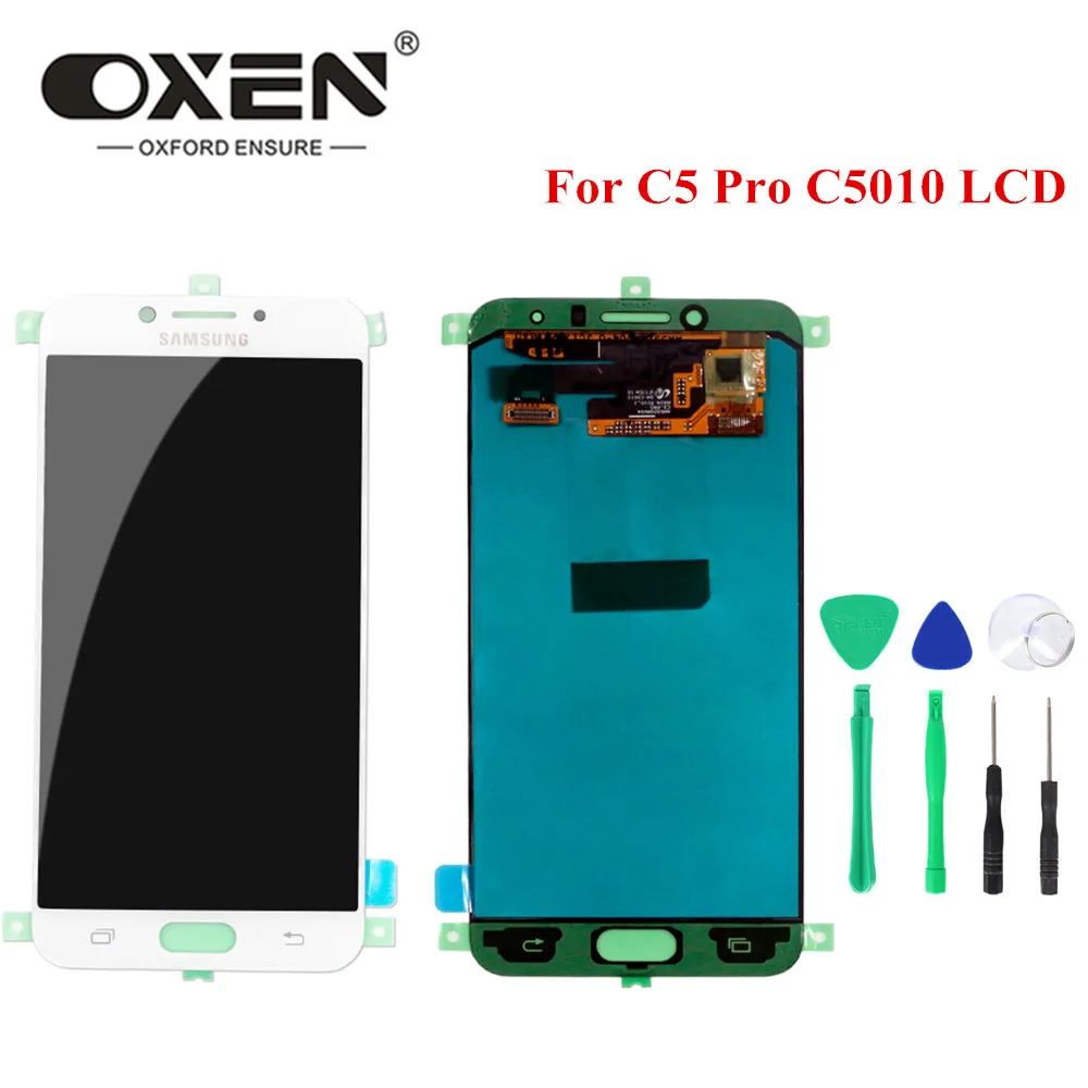 ЖК дисплей OXEN 100% для SAMSUNG Galaxy C5 pro C5010 5 2 дюйма с сенсорной панелью и