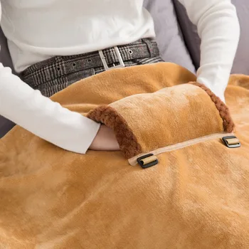 

Soft Heated Shawl Electric Warming Heating Blanket USB Powered Winter Pad Portable with Slots can CSV