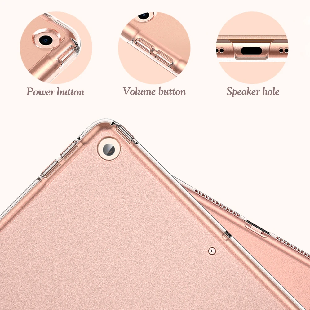 Чехол QIJUN для iPad Mini 1 2 3 7 9 дюйма задняя крышка из искусственной кожи ПК подставка