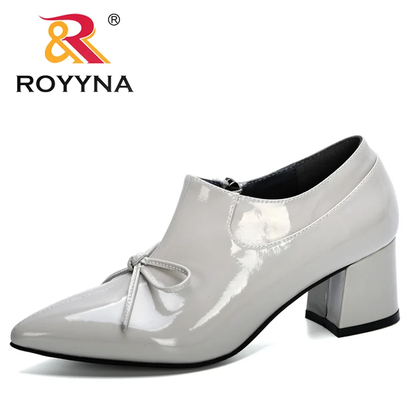 

BONA 2020 New Designers Microfiber Pointed Toe Thick High Heel Pumps Women Solid Casual Bowknot Office Shoes Ladies Dress Shoes