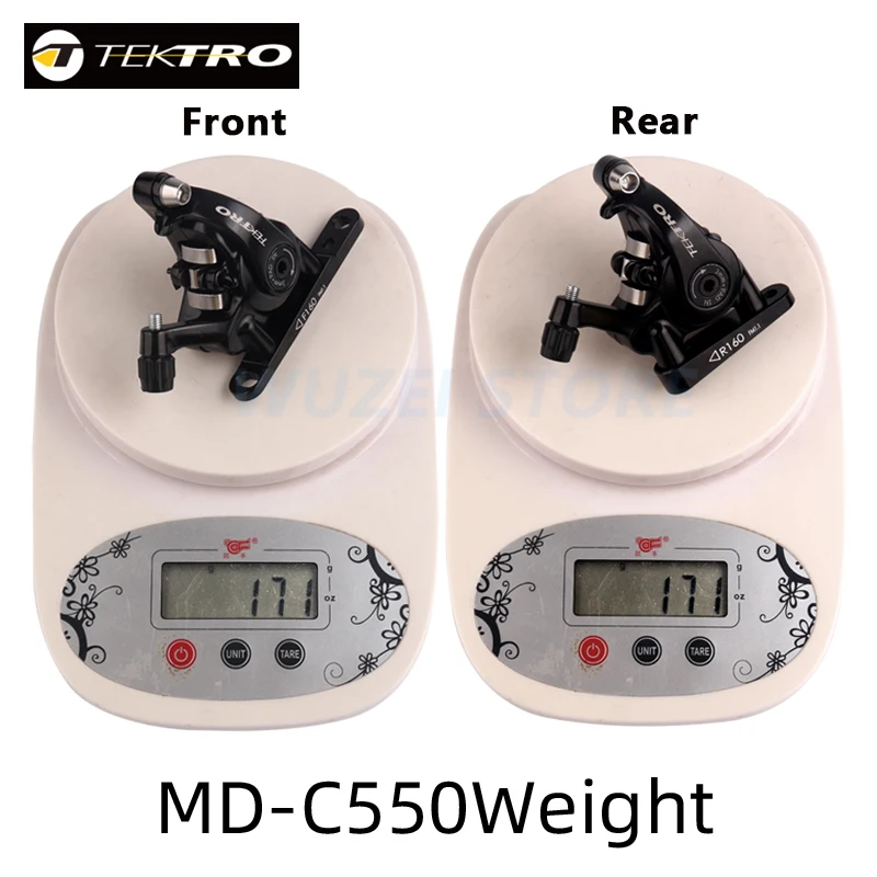 TEKTRO MD-C550 Road Bike Dual Piston cable Caliper Front/Rear TR160-52 rotor Alloy Mechanical Disc Double Brakes mountain bicycle disc brake bicycle disc brake mountain bike disc brake bike brake pistons bicycle brake piston assembly bicycle brake piston bike brake rotor