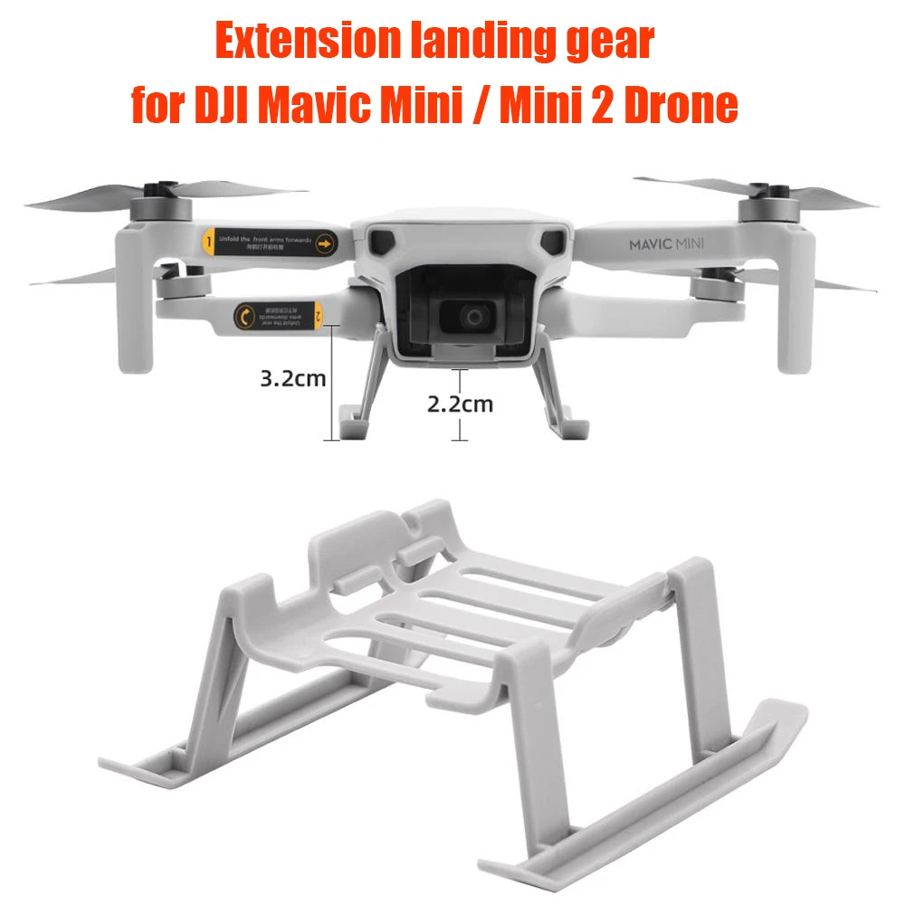 D-J-I Spark Drone Soporte a Prueba de Golpes Patas de Resorte Suave YinAn Protector de pies de liberación rápida Accesorio de extensión de Altura 4 Piezas Tren de Aterrizaje/Ajuste para 